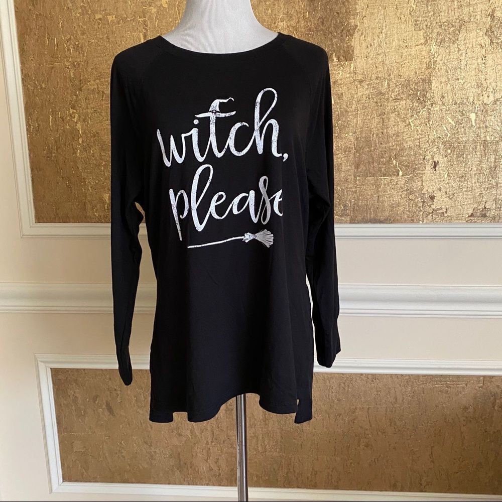 NWT! State Of Mind black print long sleeves tee S